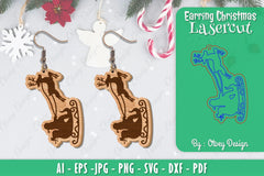 Christmas Earrings SVG Bundle - CraftNest - Digital Crafting and Art