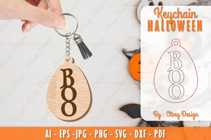 Keychain Halloween Lasercut SVG Bundle 75 - CraftNest - Digital Crafting and Art