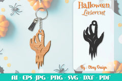 Keychain Halloween Lasercut SVG Bundle 258 - CraftNest - Digital Crafting and Art