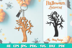 Keychain Halloween Lasercut SVG Bundle - CraftNest - Digital Crafting and Art