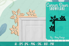 Snowflake Corner Door SVG Bundle 10 - CraftNest - Digital Crafting and Art
