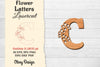Flower Letters Laser Cut File SVG Bundle