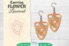 Earring Flower Lasercut SVG Bundle