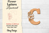 Flower Letters Laser Cut File SVG Bundle