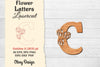 Flower Letters Laser Cut SVG Bundle