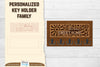 Personalized Key Holder Lasercut SVG Bundle