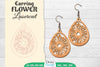 Earring Flower Lasercut SVG Bundle