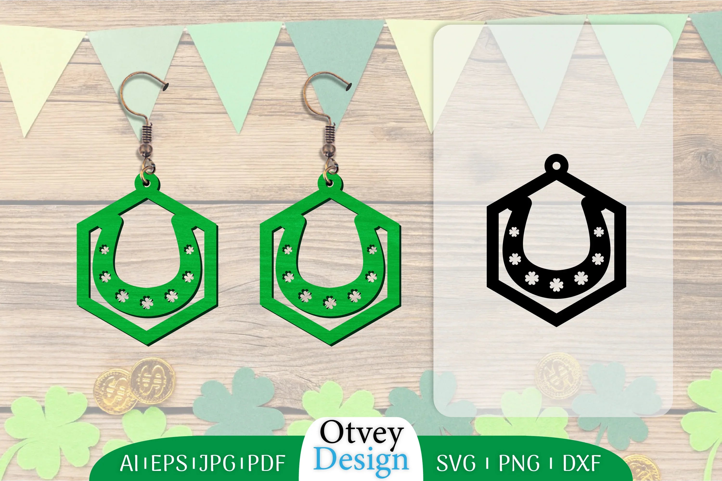 Earring St Patrick's Day Lasercut SVG Bundle 1 - CraftNest - Digital Crafting and Art
