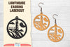 Lighthouse Earring Lasercut SVG Bundle