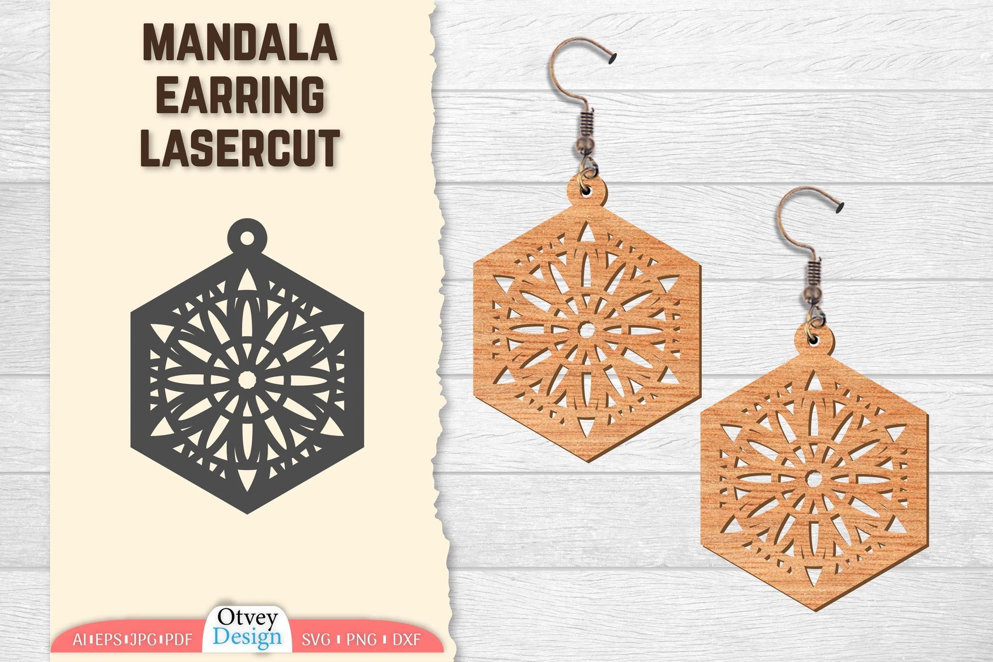 Earring Mandala Lasercut SVG Bundle 50 - CraftNest - Digital Crafting and Art