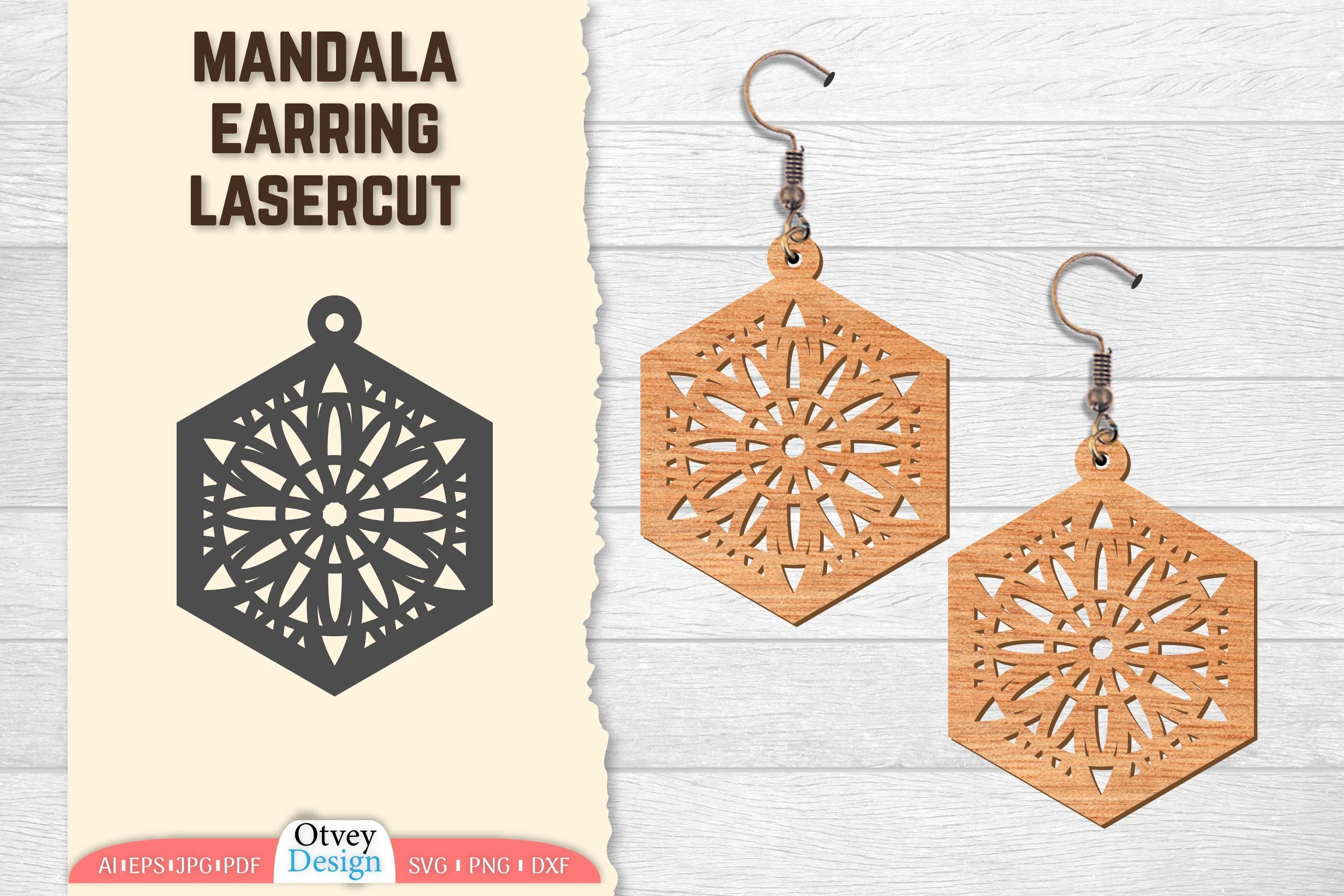 Earring Mandala Lasercut SVG Bundle 50 - CraftNest - Digital Crafting and Art