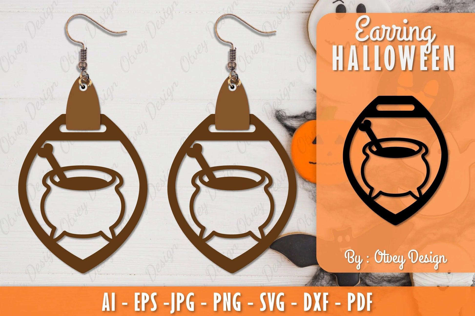 Earring Halloween Lasercut SVG Bundle 284 - CraftNest - Digital Crafting and Art