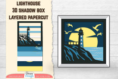 3D Lighthouse Shadowbox Layered SVG Bundle - CraftNest - Digital Crafting and Art