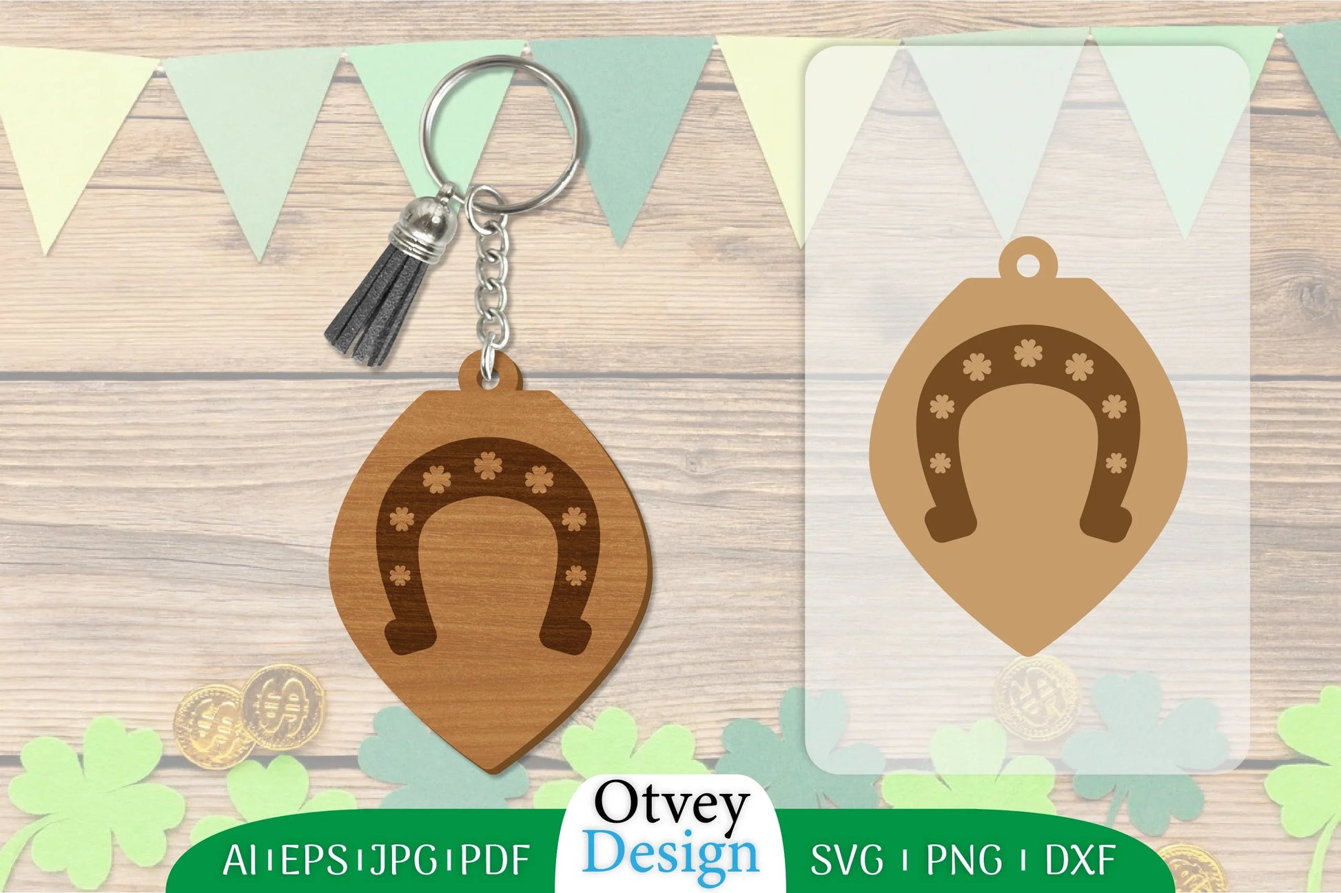 St Patrick's Day Keychain SVG Bundle 63 - CraftNest - Digital Crafting and Art