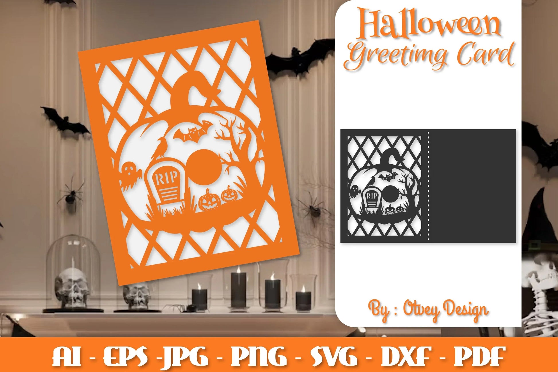 Halloween Pumpkin Scene SVG Bundle - CraftNest - Digital Crafting and Art