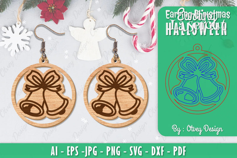 Christmas Earrings SVG Bundle - CraftNest - Digital Crafting and Art