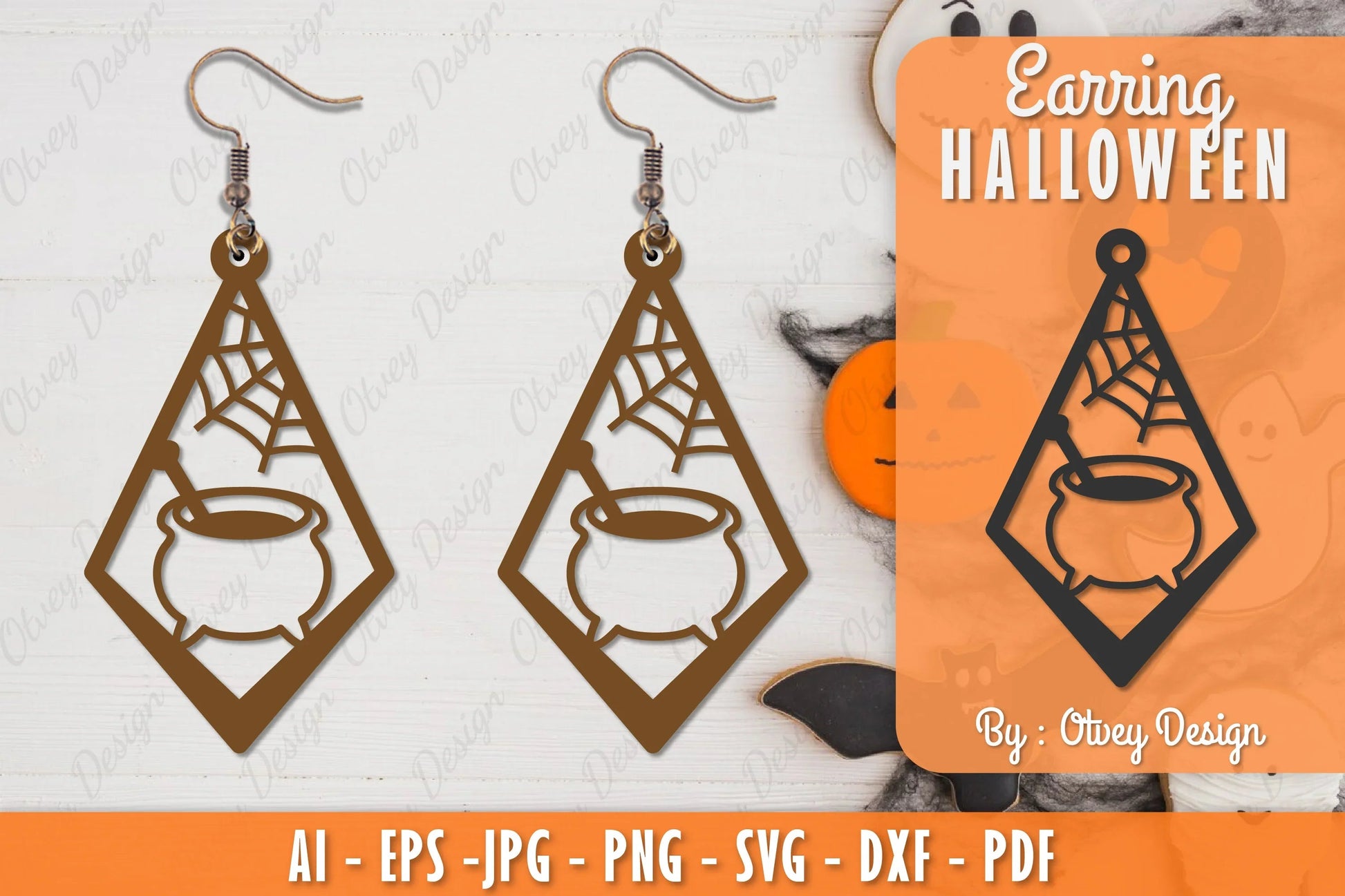 Earring Halloween Lasercut SVG Bundle 139 - CraftNest - Digital Crafting and Art