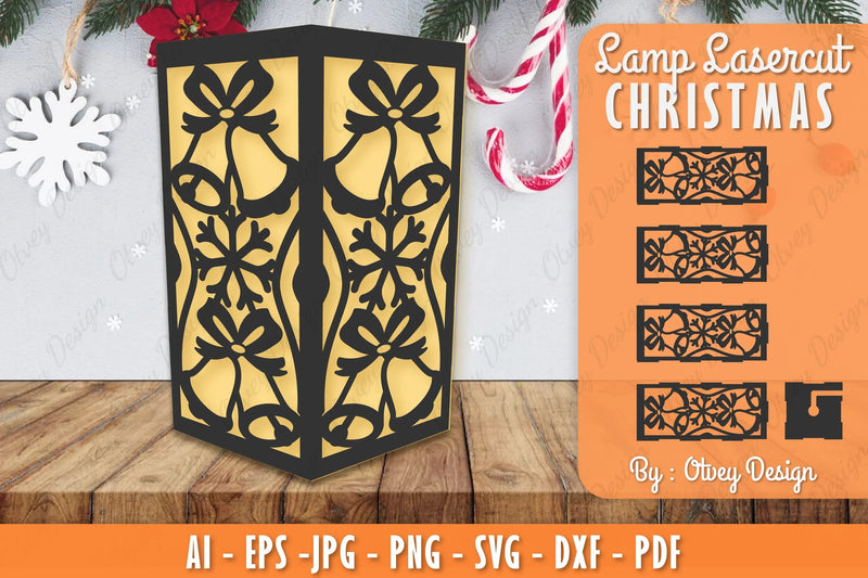 Christmas Lamp Lasercut SVG Bundle 23 - CraftNest - Digital Crafting and Art