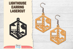 Vintage Lighthouse Earring SVG Bundle - CraftNest - Digital Crafting and Art