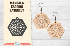 Earring Mandala Lasercut SVG Bundle 42 - CraftNest - Digital Crafting and Art