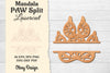 Paw Mandala Split Lasercut SVG Bundle