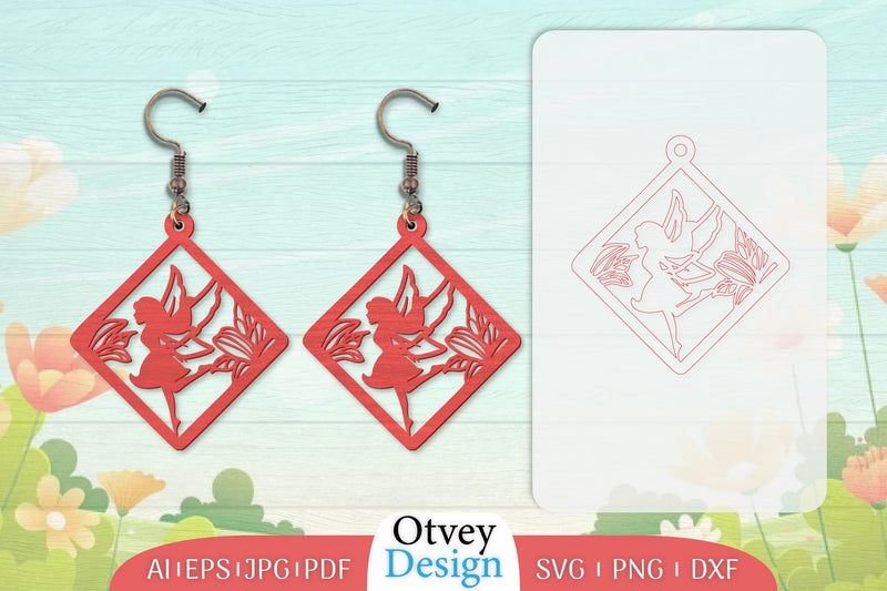 Fairy Earring Lasercut SVG Bundle 19 - CraftNest - Digital Crafting and Art