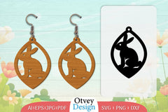 Earring Rabbit Lasercut SVG Bundle 39 - CraftNest - Digital Crafting and Art