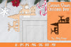 Christmas Deer Door Corner Lasercut SVG Bundle