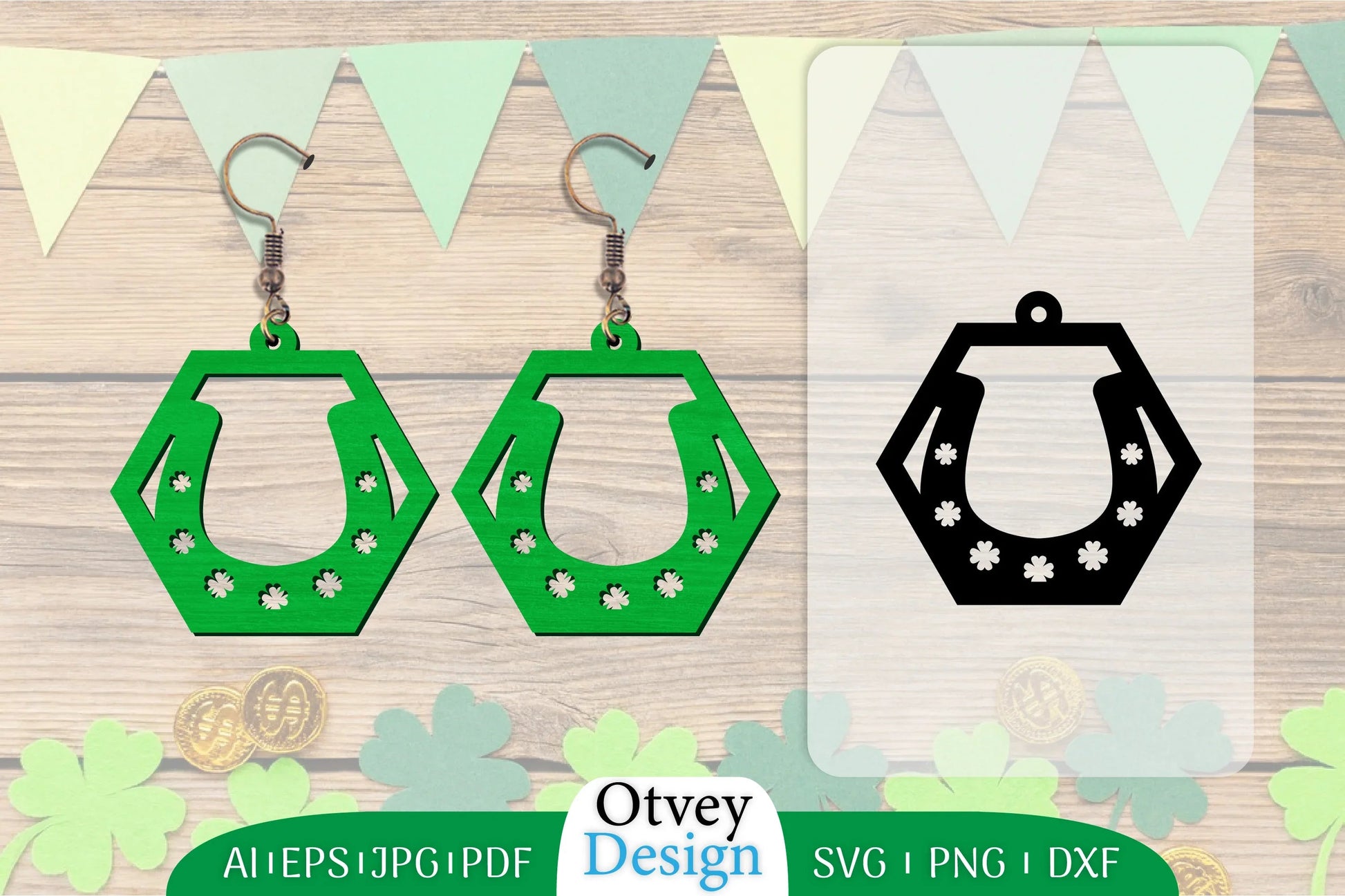 Earring St Patrick's Day Lasercut SVG Bundle 9 - CraftNest - Digital Crafting and Art
