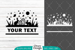 Easter Bunny Garden Scene SVG Bundle 11 - CraftNest - Digital Crafting and Art