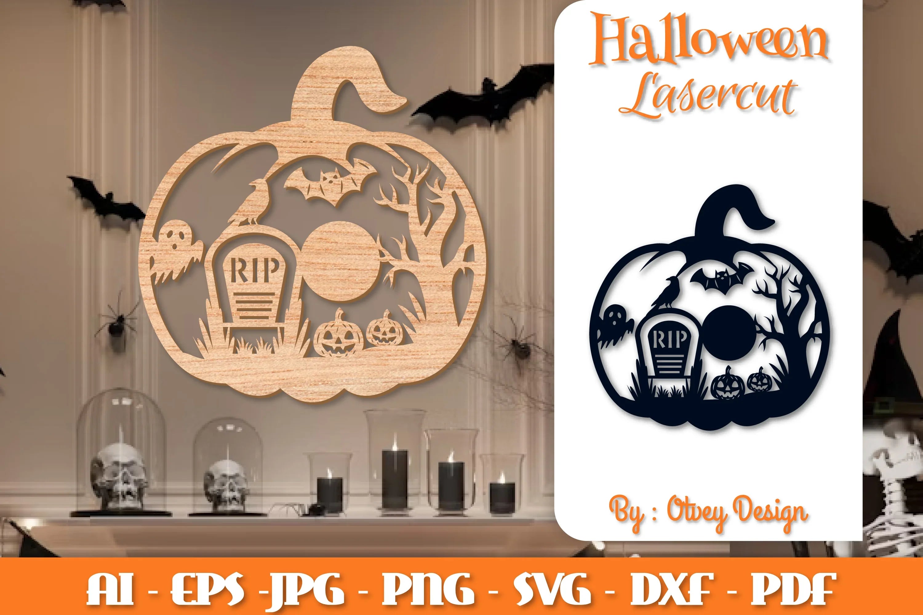 Halloween Pumpkins Lasercut SVG Bundle - CraftNest - Digital Crafting and Art