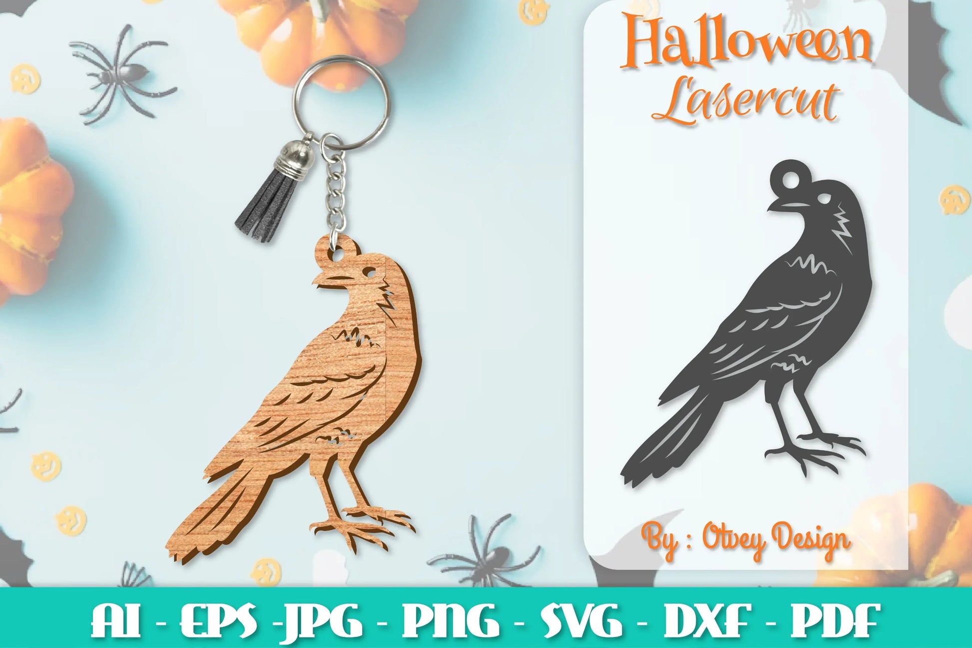 Keychain Halloween Lasercut SVG Bundle 271 - CraftNest - Digital Crafting and Art