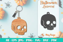 Keychain Halloween Lasercut SVG Bundle 272 - CraftNest - Digital Crafting and Art