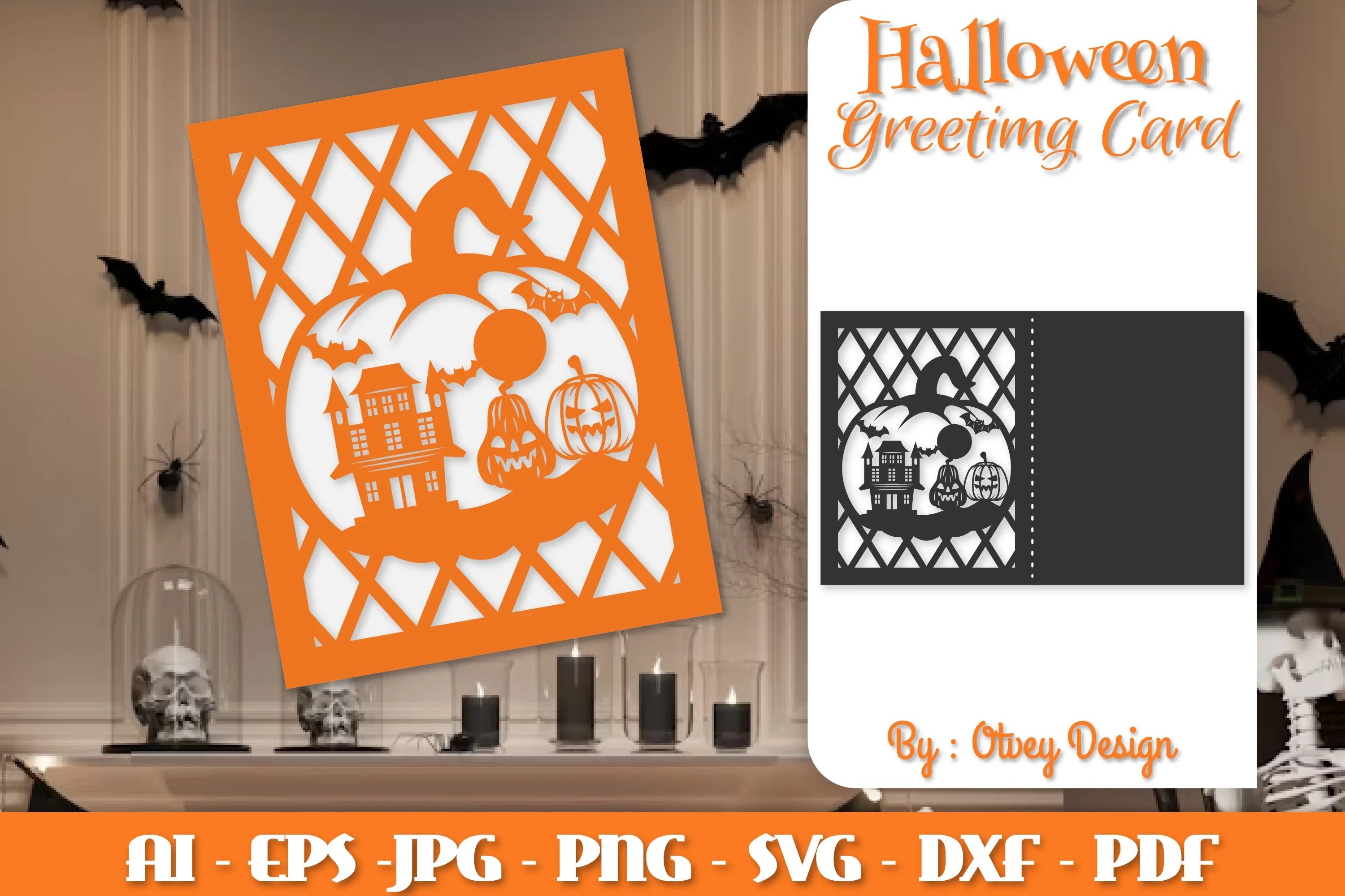 Halloween Pumpkin Scene SVG Bundle - CraftNest - Digital Crafting and Art