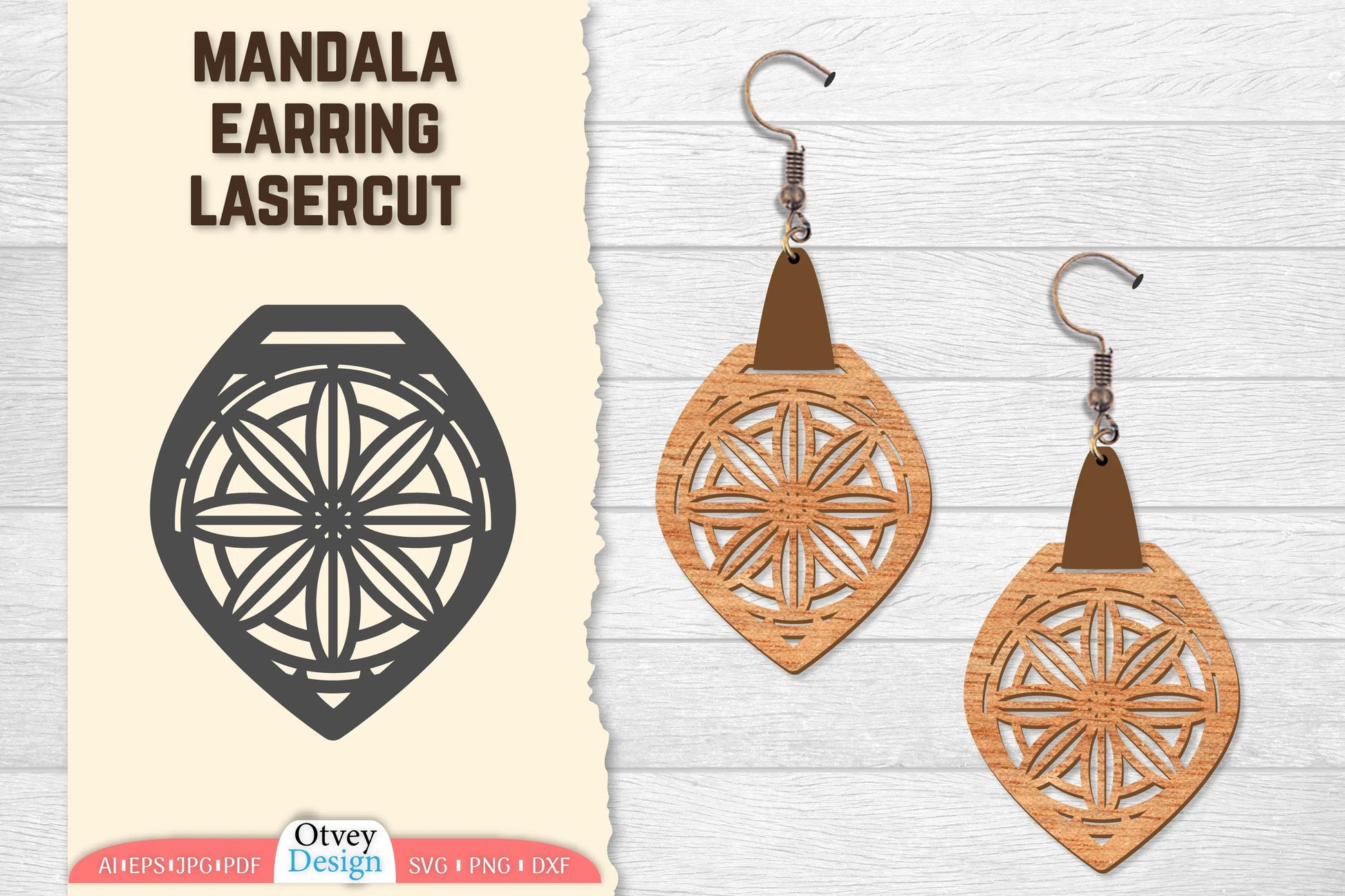 Earring Mandala Lasercut SVG Bundle 67 - CraftNest - Digital Crafting and Art