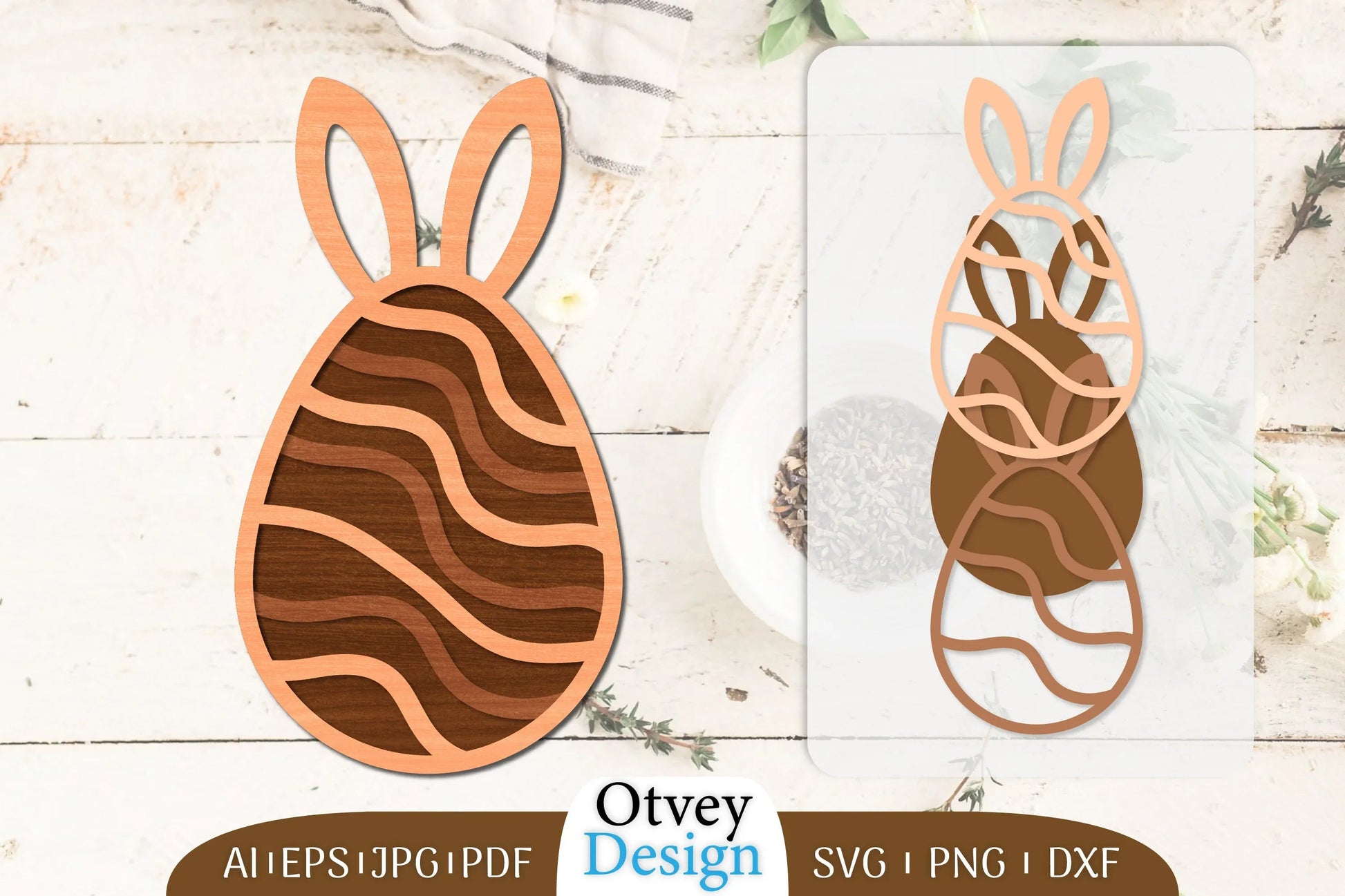 Easter Eggs Lasercut SVG Bundle 7 - CraftNest - Digital Crafting and Art