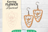Earring Flower Lasercut SVG Bundle