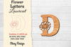 Flower Letters Laser Cut SVG Bundle