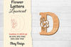 Flower Letters Laser Cut File SVG Bundle