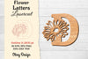 Flower Letters Laser Cut SVG Bundle