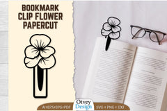 Clip Bookmark Flower SVG Bundle 4 - CraftNest - Digital Crafting and Art