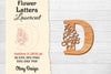 Flower Letters Laser Cut File SVG Bundle