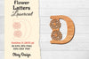 Flower Letters Laser Cut SVG Bundle