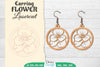 Earring Flower Lasercut SVG Bundle
