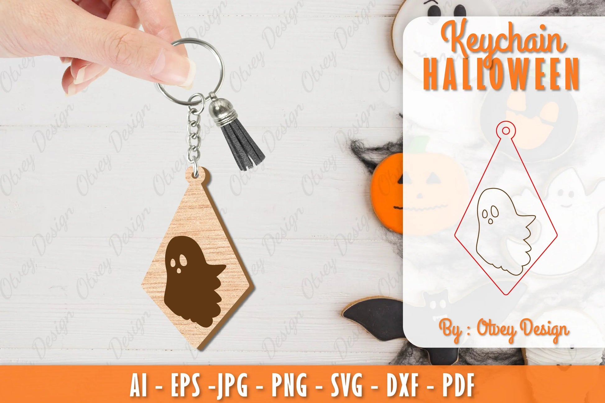Keychain Halloween Lasercut SVG Bundle 105 - CraftNest - Digital Crafting and Art