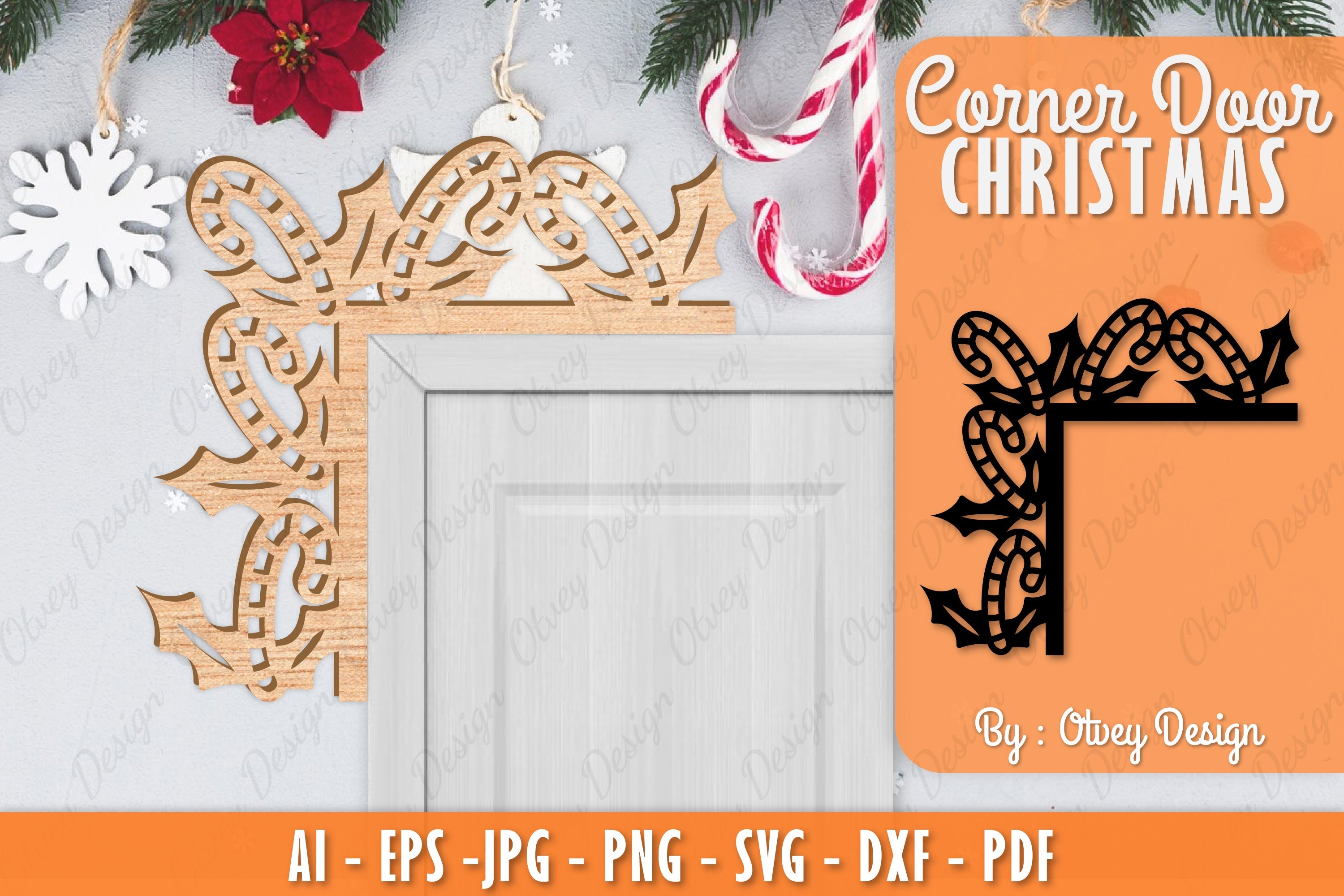 Christmas Corner Door SVG Bundle 23 - CraftNest - Digital Crafting and Art