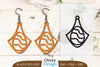 Happy Easter Egg Earring Lasercut SVG Bundle