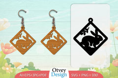 Earring Rabbit Lasercut SVG Bundle 22 - CraftNest - Digital Crafting and Art