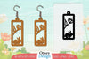 Earring Rabbit Lasercut SVG Bundle