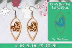 Christmas Earrings SVG Bundle 72 - CraftNest - Digital Crafting and Art